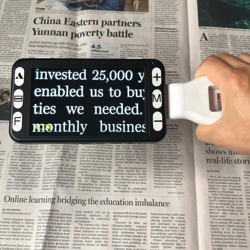 5" LCD HD Digital video magnifier for low vision reading aid magnifier electronic reading aid tool with led lgihts 2X-32X