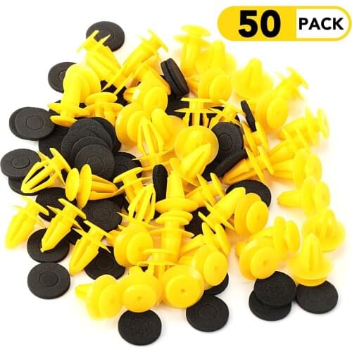 50PCS 10MM Car Special Clamp for BMW 3 5 E36 E34 E32 E39 F10 F20 M5 Auto Door trim panels Fastener clips Car plastic fixed clip