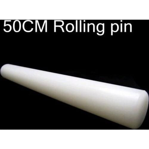 50cm White Glossy Nylon Rod Fondant Cake Decorating Rolling Pin,Rolling Tools