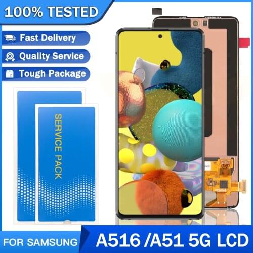 6.5" Original LCD For Samsung Galaxy A516 A51 5G Display For Samsung A516F A516F/DS Touch Screen Replacement Parts