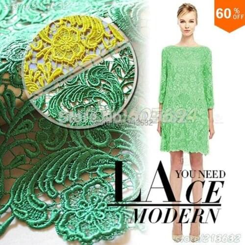 PQYY63 african guipure lace water soluble chemical lace guipure lace fabric hollow out african lace fabrics high quality tecido