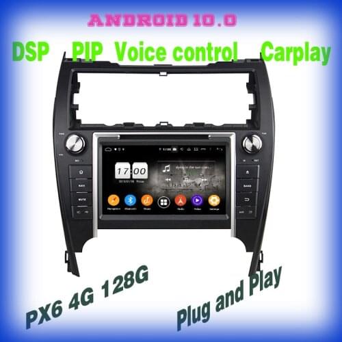 PX6 Android 10.0 Car DVD GPS Player voice control for toyota camry 2012 2013 2014 USA&Middle-East Version with wifi usb 4+64GB