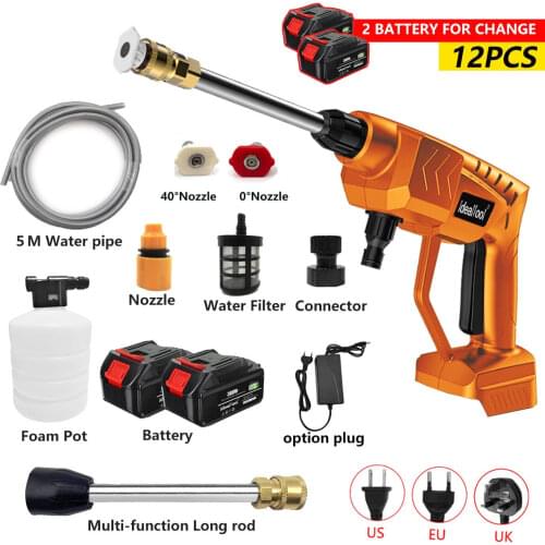 Cordless High Pressure Car Wash Water Gun Portable High Pressure Cleaner Car Washer Parkside Machine For Makita 18V Battery