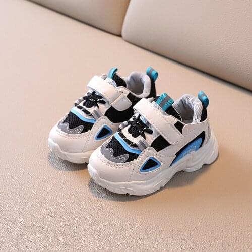 CAPSELLA KIDS Sneakers 1-6 Years Autumn Boys Girls Soft Sole Air Mesh Breathable Sports Shoes Children Running Shoes Size 21-30