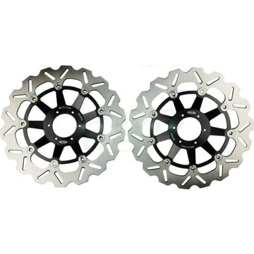 Motorcycle Front Brake Disc Rotors for Honda CBR1100XX 1999-2004 & CB1300 2001-2002 & X1100 ELEVEN 2000-2003 Black