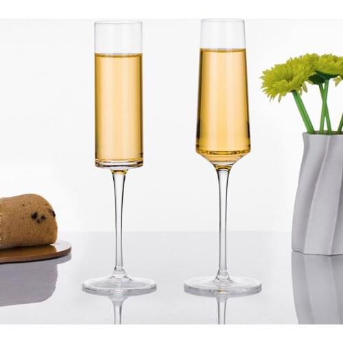 Crystal champagne glasses Goblet glass cup Set drinking glasses cups Red wine glass Bar Hotel party Drinkware wedding flutes