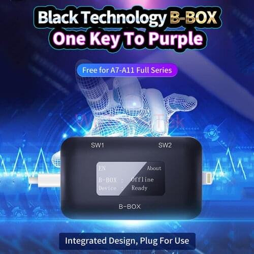 JC B-BOX DFU C3 for A7 A8 A9 A10 A11 One Key Purple Mode SN NAND Non Remove DFU Mode Repair Tool