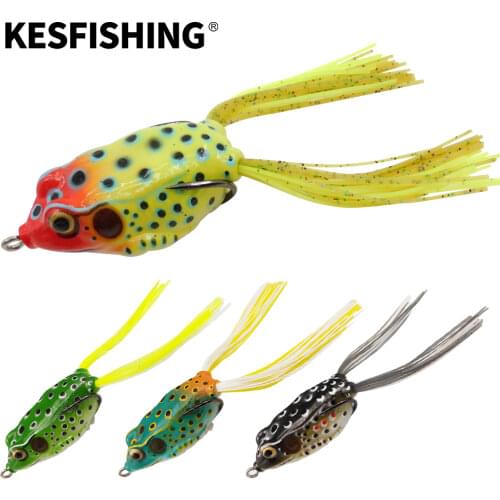 KESFISHING Hollow Frog Lure Frog 2pcs 6.5cm Top Water Lure Crankbait Carp Fishing Spinner bait Sea Fishing