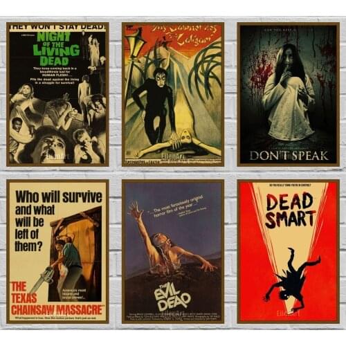 Classic Horror Film The Shining Retro Movie Posters Vintage Kraft Paper Poster Wall Decor for Bar Interior Art Painting 42X30cm