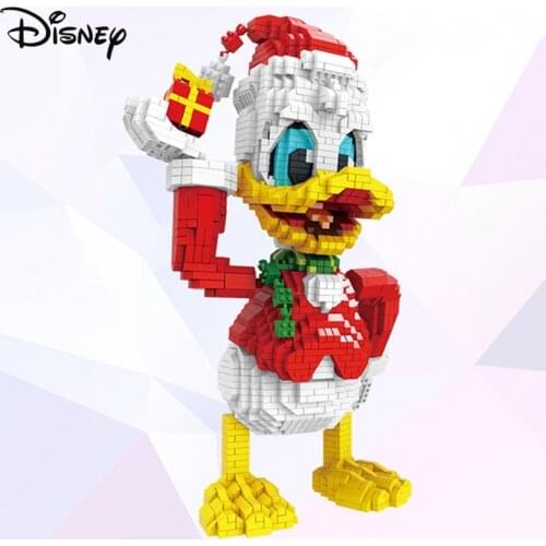 Disney Building Blocks Donald Duck Toys DIY Assembly Model Anime Cartoon Diamond Micro Brick Kid Children Adult Gift Decorations