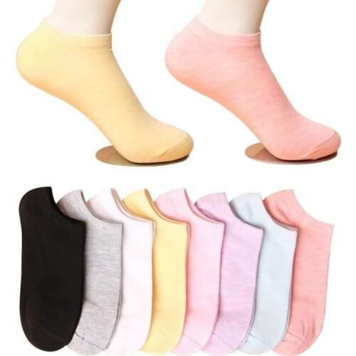 Short Socks Female Sports Socks Cotton Cocks summer Socks Thin Socks College Wind Female Socks Boat Bow Whort Waist Short