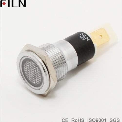 FILN FL1M-14FJ-1 12V 24V 110V 220v red blue green white led Metal Indicator 14mm pilot Signal light lamp