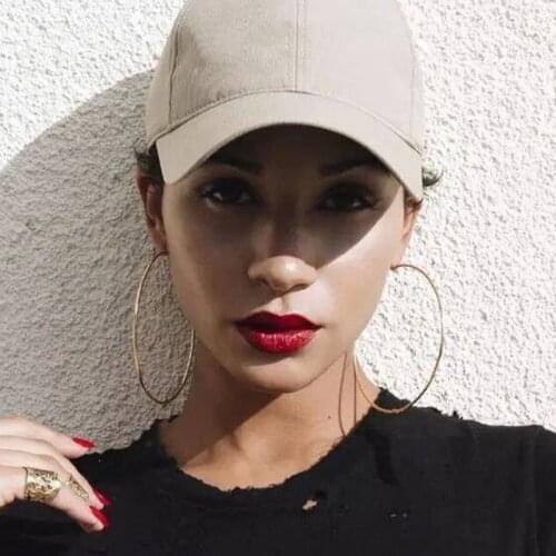 Trendy 8cm Large Circle Earrings Trendy Womens Smooth Hoop Earrings Gold Silver Colour Girl Gift