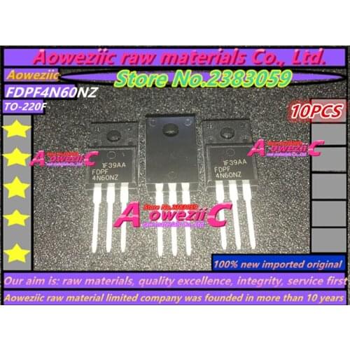 Aoweziic 100% new imported original FDPF4N60NZ FDPF4N60 TO-220F Field effect MOS tube 600V 3.8A