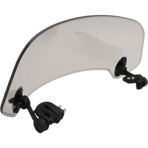 Motorcycle Clip-on Windshield Spoiler Wind Screen Extension Deflector 370mm, Windstop for Better Head Protection