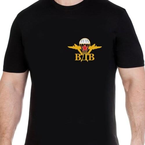 T-shirt with Russian airborn T-Shirts russia putin military cult Mens Clothing