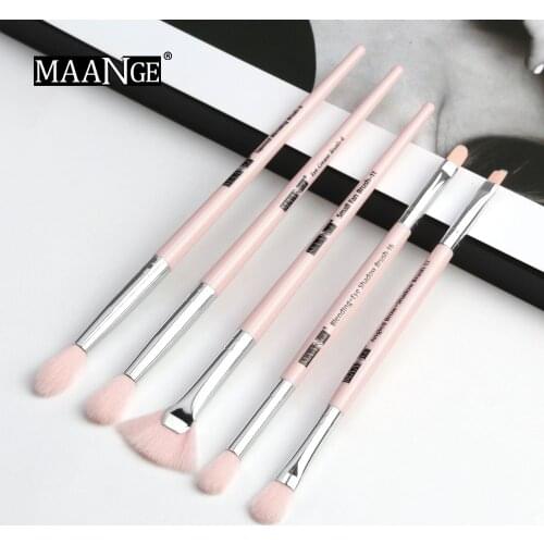 MAANGE Pro 3/5/6 Makeup Brushes Set Eye Shadow Blending Eyeliner Eyelash Eyebrow Brushes For Make up Portable Eye Brush Set Hot