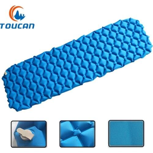 New Portable outdoor camping single inflatable moisture pad