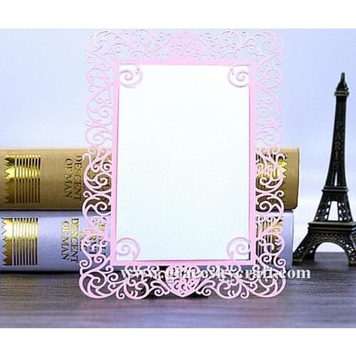 30pcs NEW laser cut flower love heart design lace paper Save The Date RSVP wedding invitation cards for wedding party invitation