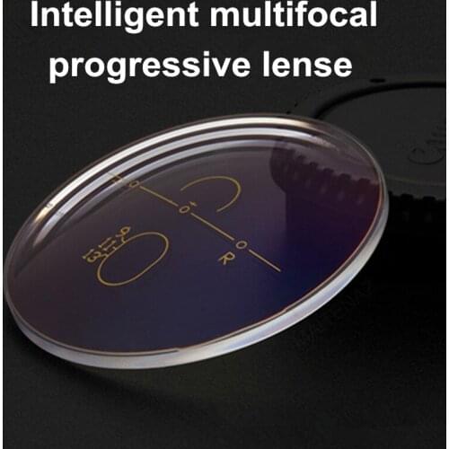 Progressive multi-focal lenses 1.56 1.61and 1.67 aspherical plating green film myopia high molecular lenses for 2pcs