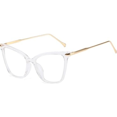 Leopard Cat Eye Leopard Glasses Frames Women Sexy Oversized Metal Frame Optical EyeGlasses NEW