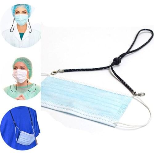Adjustable Paracord rope Facemask polyester Lanyard versatility Anti Lost Face Cover Protection Holder Strap Kids Back to School