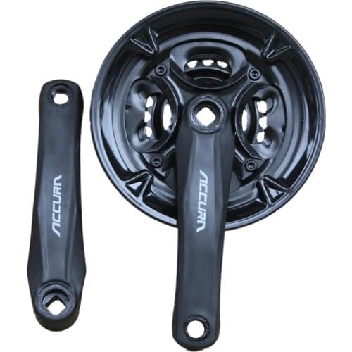 Mountain Bike Crankset 24/34/42T Steel 7/8 Speed MTB Chainwheel 170mm Chainring Forged Iron Bike Accessories