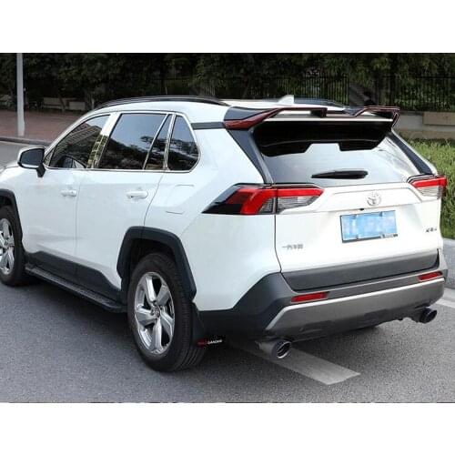 High Quality ABS CARBON FIBER PAINT REAR TAIL WING TRUNK LIP SPOILER FOR TOYOTA RAV4 RAV 4 2019 2020 2021 2022