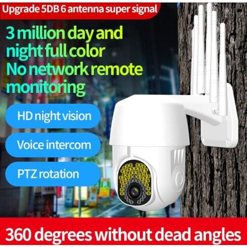 WIFI 1080P Wireless Camera Video Control Alarm Action Motion Detection Multiple Protocols Cloud Storage Home Outdoor Surveilance