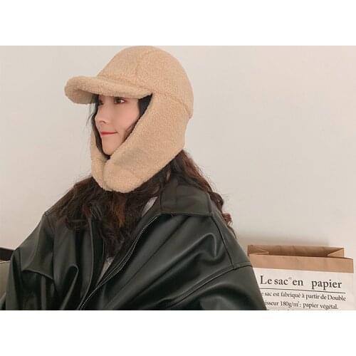 2021 Womens Hat Winter Hat for Female Thicken Cold Cap Warm Hat Windbreak Hat Warm Hat Pilot Cap Hat with Earflaps Lady Beanie