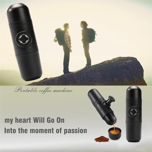 140ml Manual Coffee Maker Hand Operated Espresso Machine Pot Portable Outdoor Travel camping hiking picnic drinking accessories