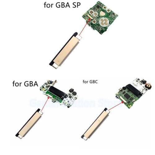 20pcs For GBC/GBA/SP LCD screen connector LCD connect Jack/Wire clip interface/Display stand for Gameboy motherboard Accessories
