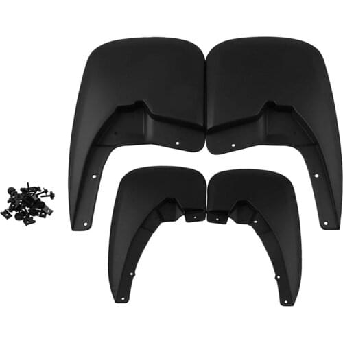 4 Piece Front & Rear Splash Guard Mud Flaps Guards for Dodge Ram 1500 2009-2018 ,2010-2018 Ram 2500/3500 Trucks, Black