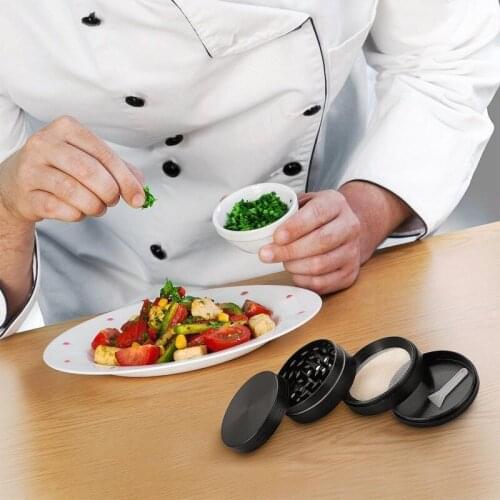 4 Layer Tobacco Crusher for Smoking,Metal Weeds Grinder, Comminution Tool for Grinding Spices/Herbs, Pipe Weed Accessories