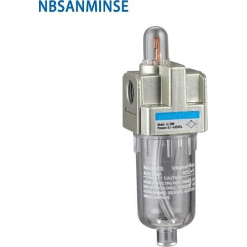 Air Preparation Units 1/8 1/4 3/8 1/2 3/4 1 AL 2000 Lubricator Air Source Equipment SMC Type FRL Air Compressor Parts Sanmin