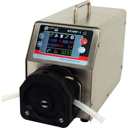 BT100F-1 KZ25 SS shell Industrial Medical Lab Dispensing Dosing Filling Peristaltic pump 0.25-1500ml/min