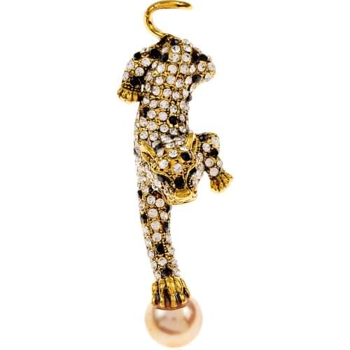CINDY XIANG New Cute Rhinestone Tiger Brooch Pins 2022 Zodiac Animal Brooches For Women Men Child Jewelry Friends Gift 2 Colors