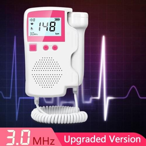 Baby Doppler Foetal Monitor Fetal Heart Rate Detectors Ultrasound Doppler for Pregnant Women Home Prenatal Fetal Doppler