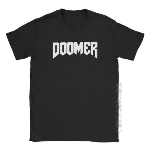 Doomer Doom T-Shirts For Men Retro Game Barbarian Thulsa Snake Cult Cotton Male Tees T Shirt Graphic Designer Tops O Neck