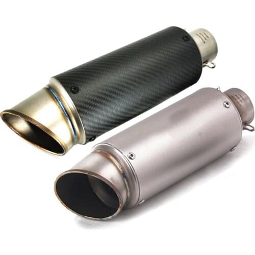 Motorcycle Exhaust Pipe Escape Moto Muffler 51mm 61mm For Dirt Bike Cafe Racer MT 09 GSR 600 PCX 125 MT 07 MSX125 FZ6 Z750 Z900