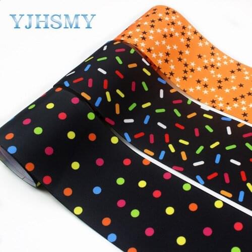 I-19912-2169, 75mm 3'' Dot pattern grosgrain ribbon packaging design, DIY accessories handmade material