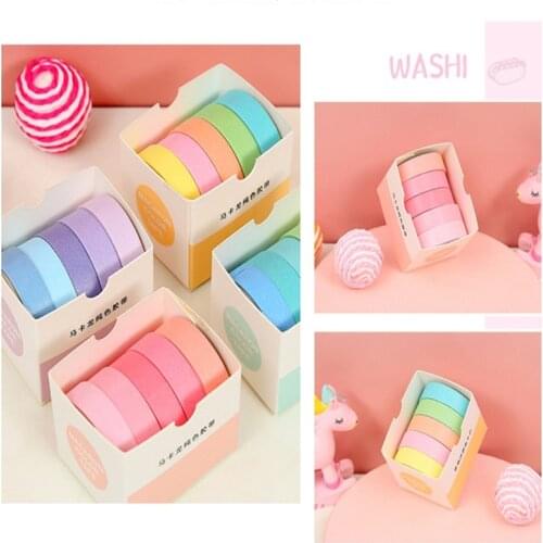 Washi Tape DIY Scrapbooking Diary Paper Stickers Roll Cute Adhesive Paper Tapes