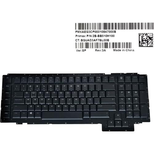 New Spain keyboard backlit For HP Omen X 17-AP 17-ap030ng 17-ap000 Spanish SP qwerty notebook computer keyboards 2B-BB510H100