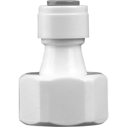 Fit 1/4" 6.35mm OD Tube x 1/2" BSP Female POM Quick Fitting Connector For Aquarium RO Water Filter Reverse Osmosis System