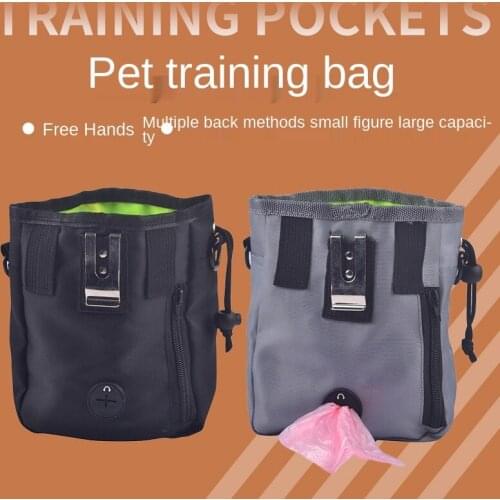 Portable Outdoor Pet Training Waist Bag Wearproof Waterproof Nylon Simple Breathable Dog Snack Carriers Pet Products