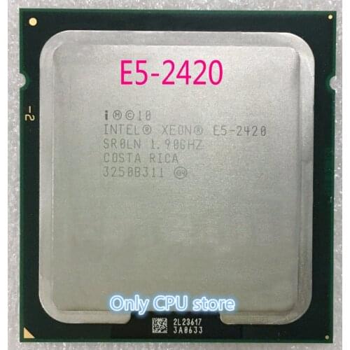 Free shipping XEON E5-2420 E52420 SR0LN 1.9G/15M/Six nuclear Desktop cpu FCLGA1356