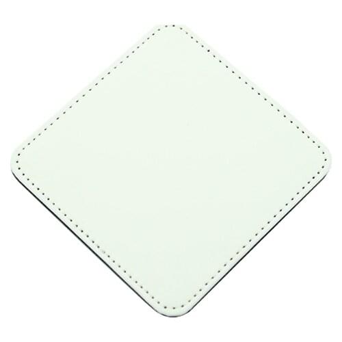 Blank Sublimation heat press PU Leather cup pads 10 pieces / lot