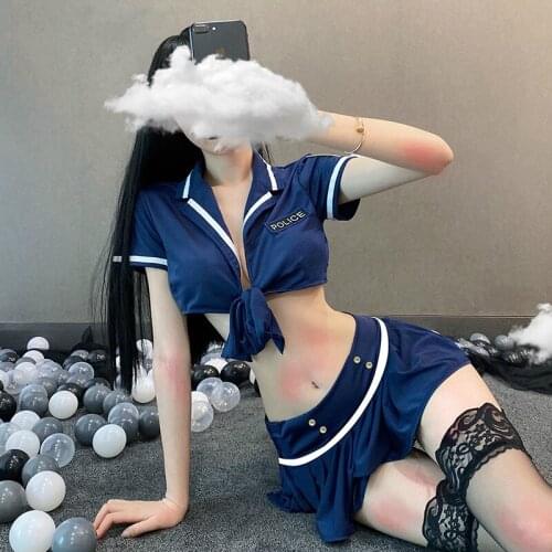 Sexy Flight Attendant Costume Sex Cosplay Sexy Uniform Sexy Police Japanese Lingerie 2021 Stewardess Uniform Erotic Temptation