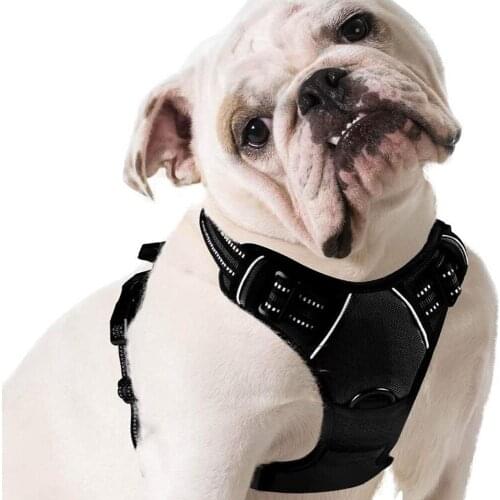 Dog Harness Soft Adjustable Breathable Reflective Pet Harness Vest For Small Large Dog Outdoor Running Dogs Training Accessories