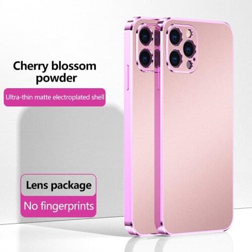 Luxury Cute Square Plating Silicone Phone Case For iPhone 13 12 11 Pro XS max SE XR 8 7 Plus Ultra-thin Plated Matte Soft Cover